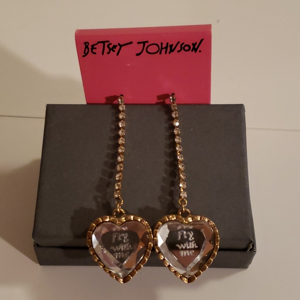 Betsey Johnson "Fly With Me" Earrings